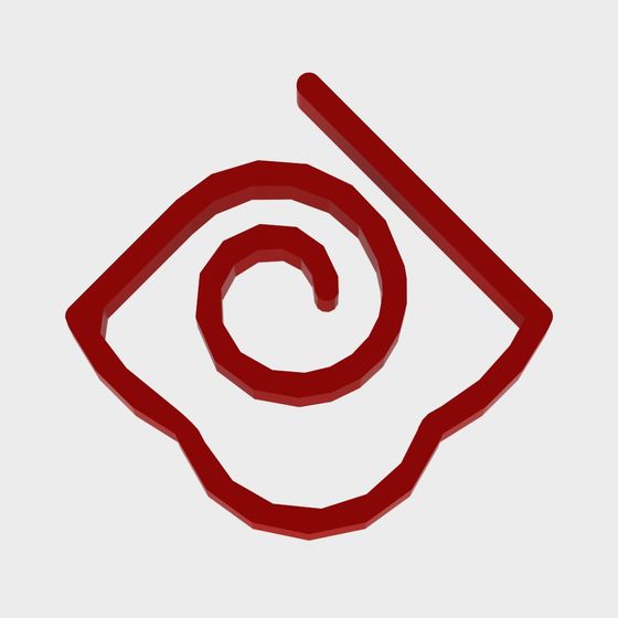 Spiral Frame 3D Model for Creative Design