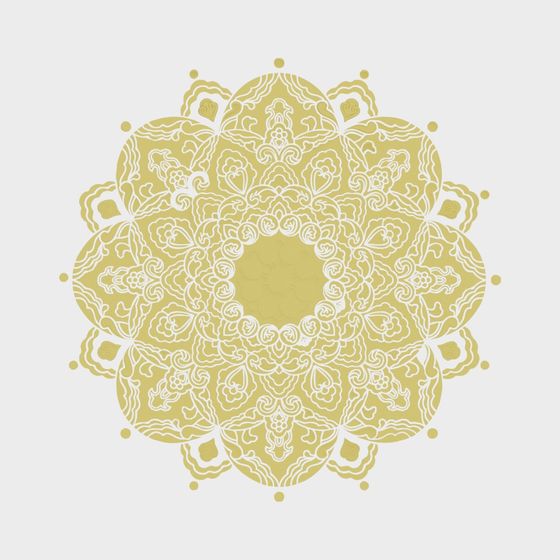 Golden Mandala 3D model