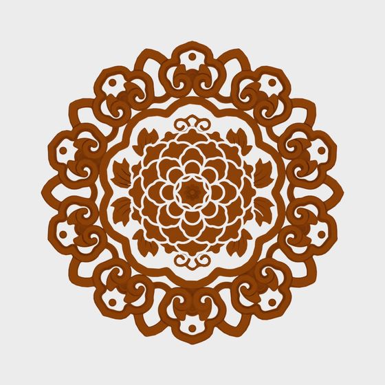 Mandala Art 3D model for Unique Creative Projects