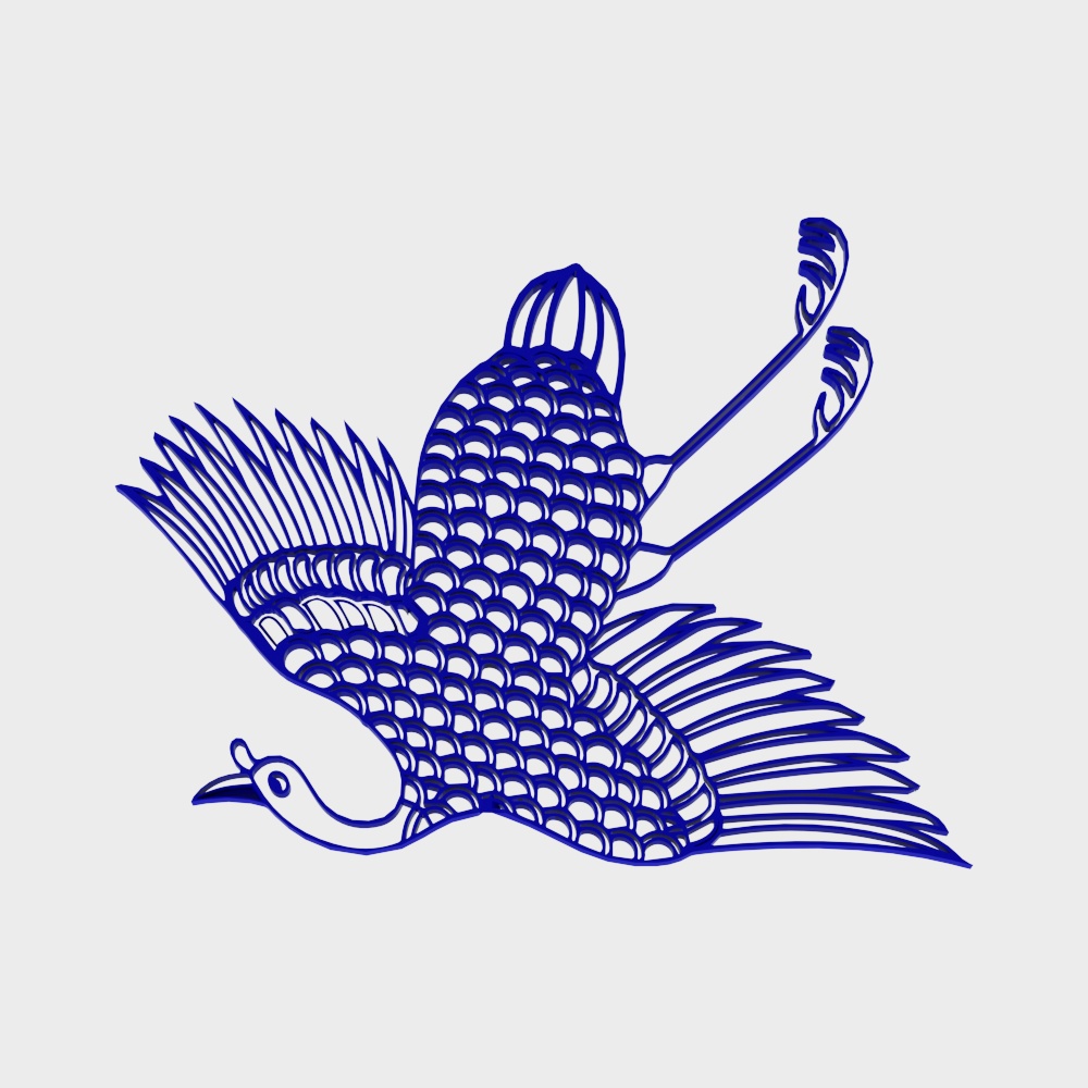 Elegant Peacock 3D Model for Creative Projects