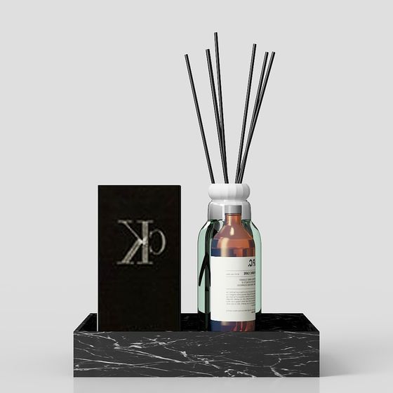 Chic Aromatherapy Bottle Set 3D model for Modern Spaces