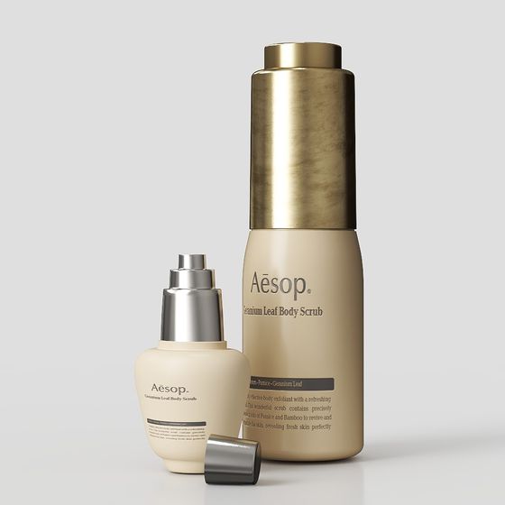 Aesop Geranium Leaf Body Scrub 3D model