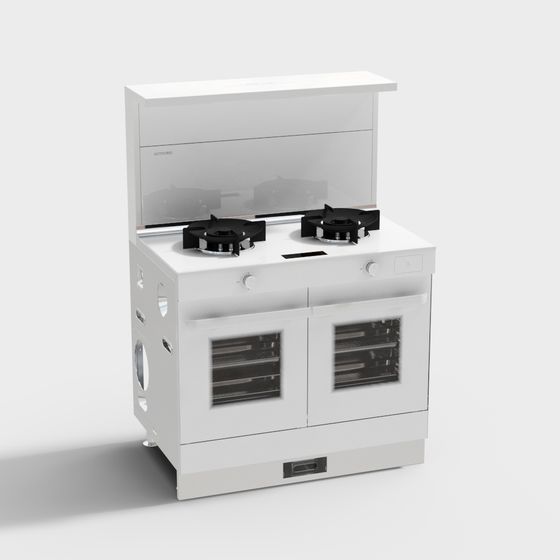 Modern Kitchen Stove 3D model