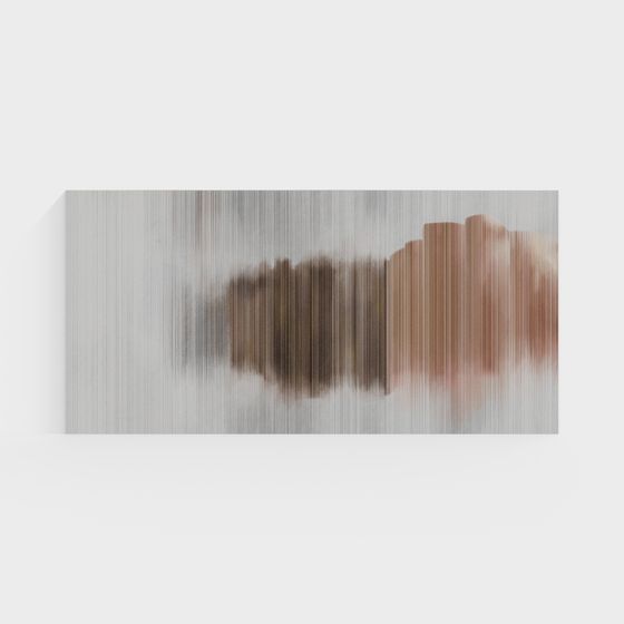 City Skyline 3D Model in Low Polygon Style