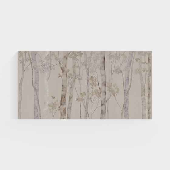 Low-Poly Winter Forest 3D Model