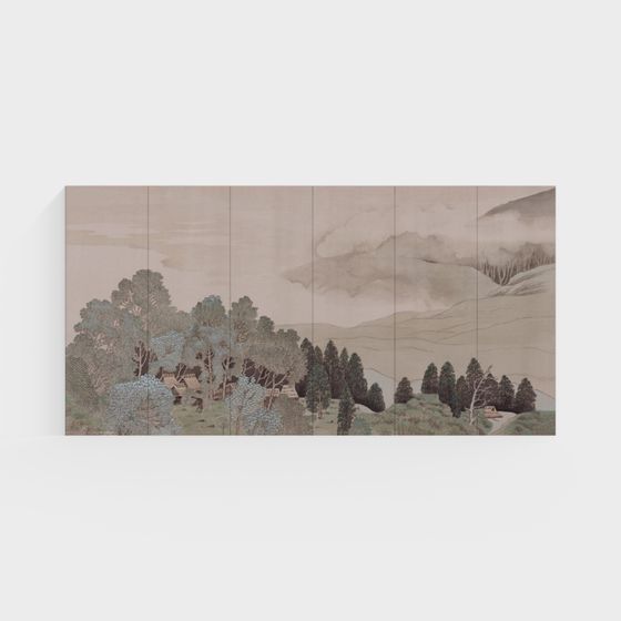 Serene Mountain Pathway 3D Model