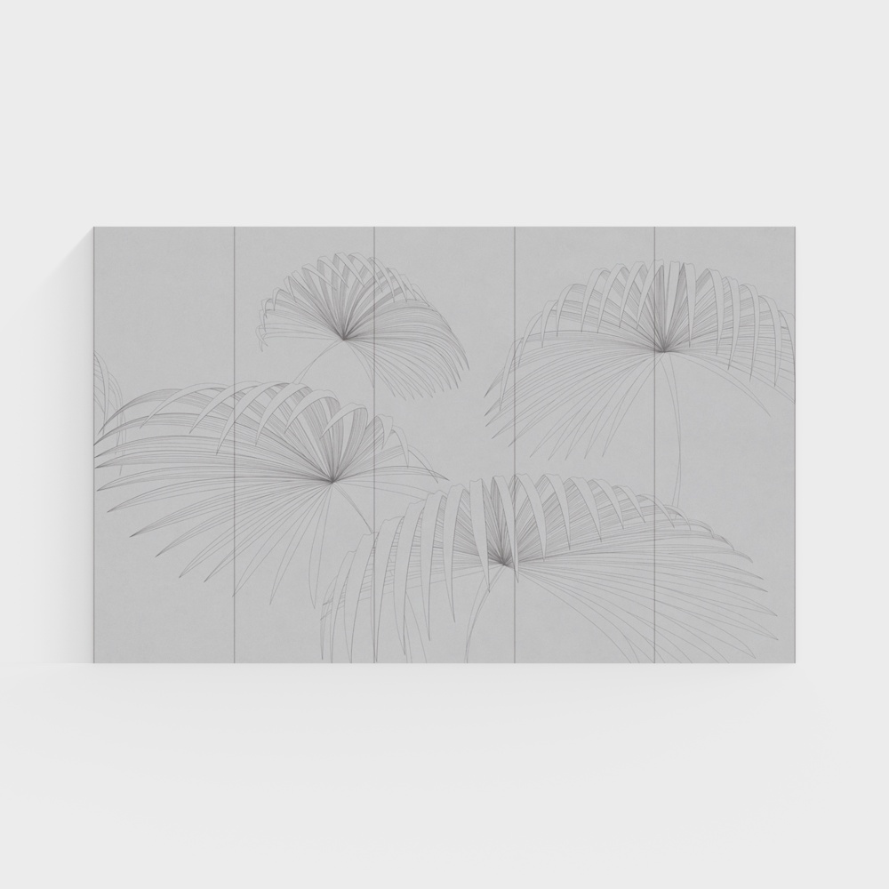 Tropical Elegance Wall Décor 3D Model