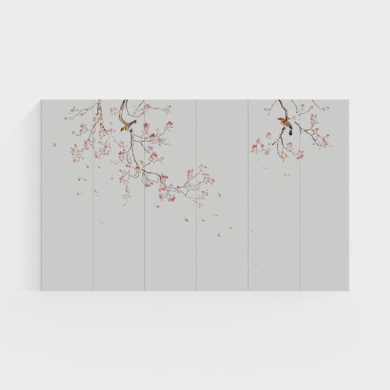 Elegant Spring Scene 3D model for Creative Projects