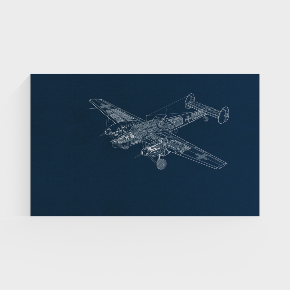 WWII Biplane 3D Model