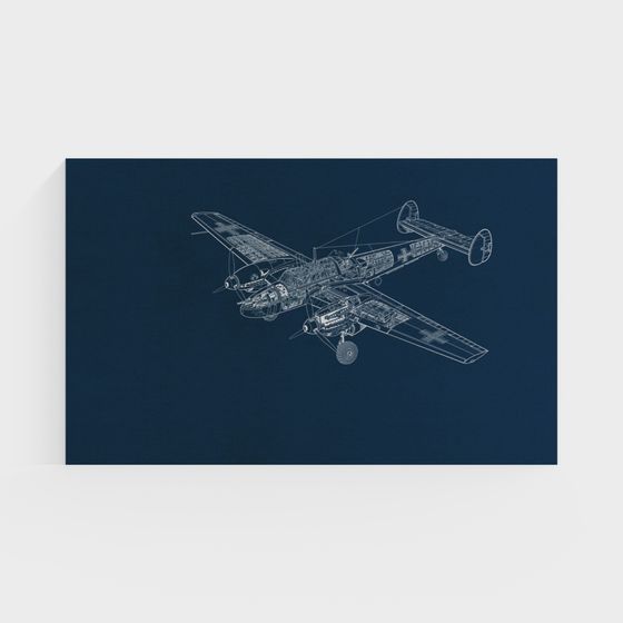 WWII Biplane 3D Model for Creative Projects