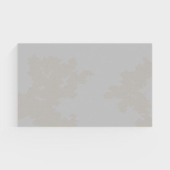 Abstract Geometric Wall Art 3D Model for Creative Spaces