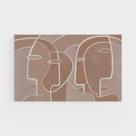 Stylish Abstract Low-Poly Human 3D model