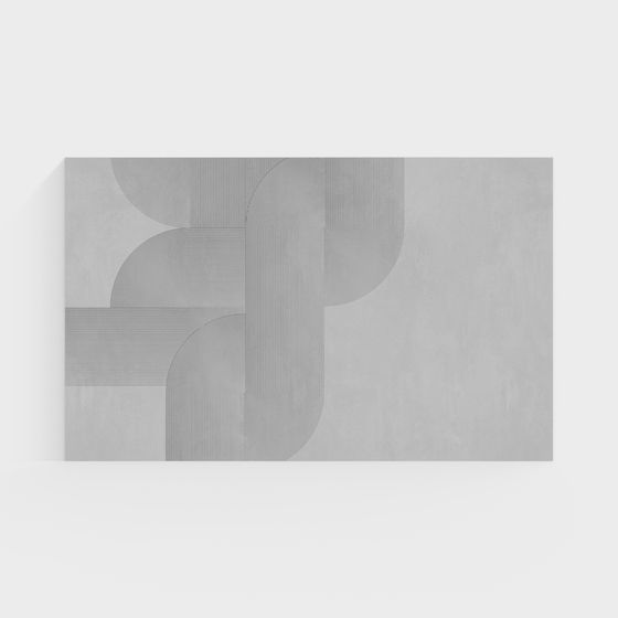 Concrete Lines 3D model for Creative Projects