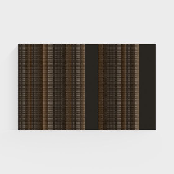 Stripe Art 3D model for Retro-Modern Interiors
