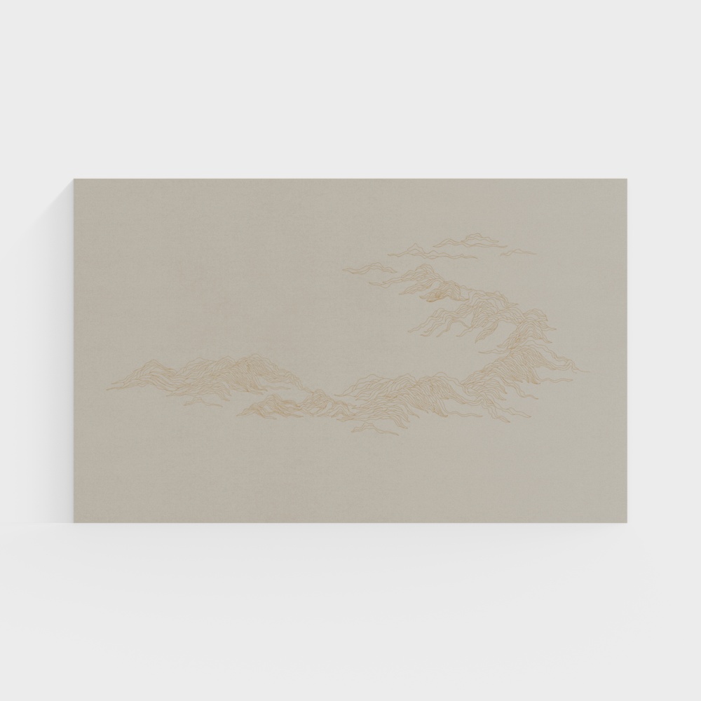 Nolan Mural - Ink and Wash Painting Landscape