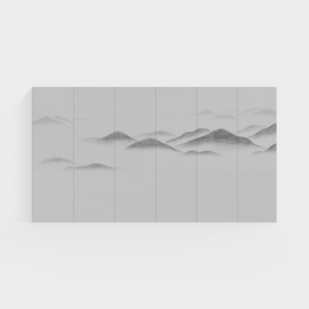 Misty Peaks 3D Model