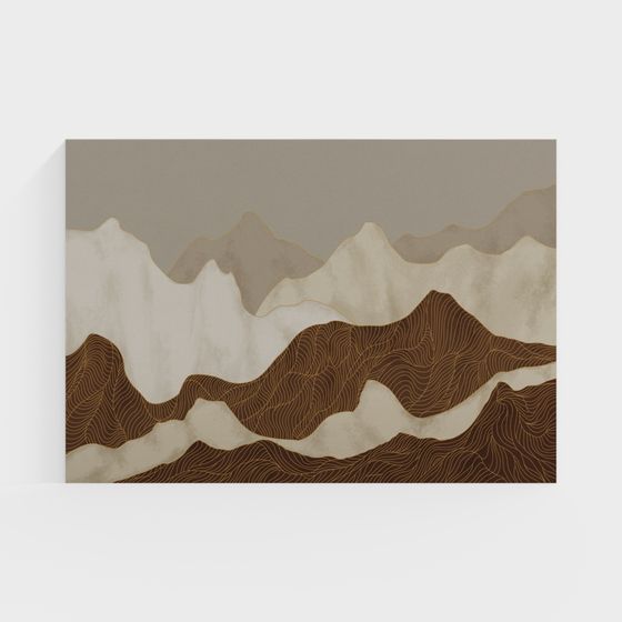 Mountain Song Low Poly 3D Model