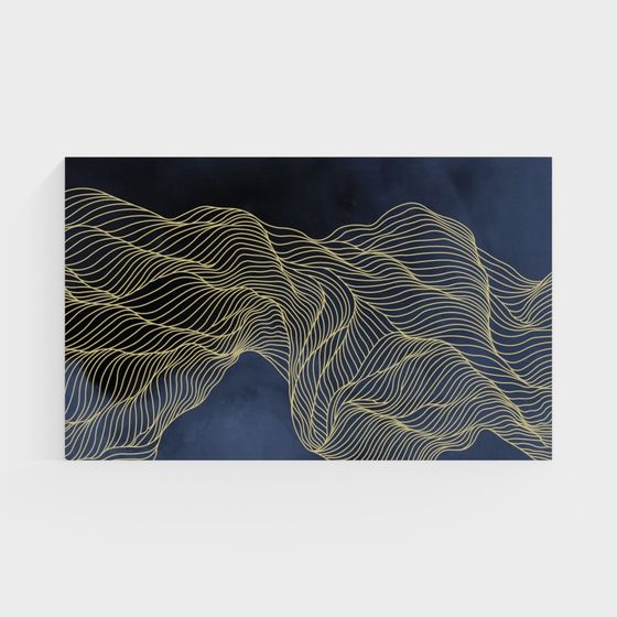 ผนังภาพทัศนศิลป์ นอลัน - ศิลปะนามธรรม