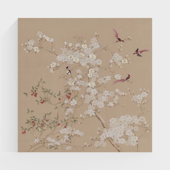 Blooming Cherry Blossom Tree 3D model