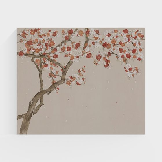 Blooming Cherry Blossom Tree 3D model