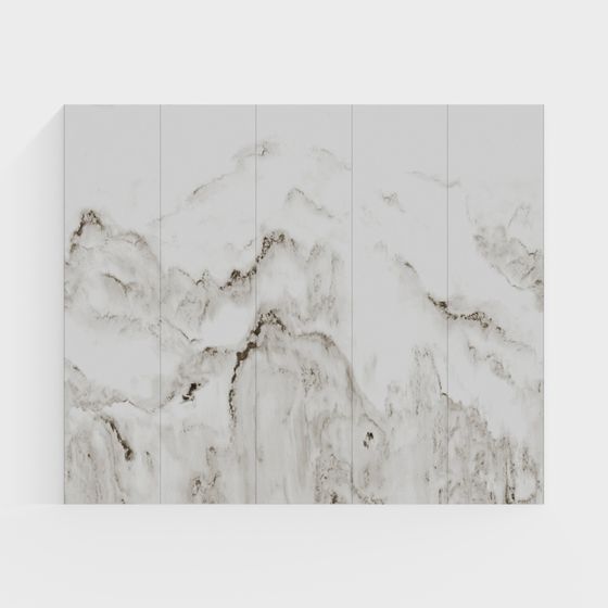 Elegant Marble Texture Low-Poly 3D Model
