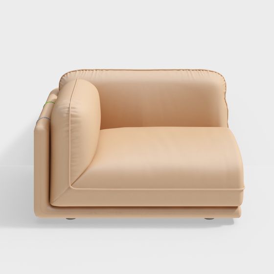 Cozy Corner 3D model Sofa for Modern Interiors