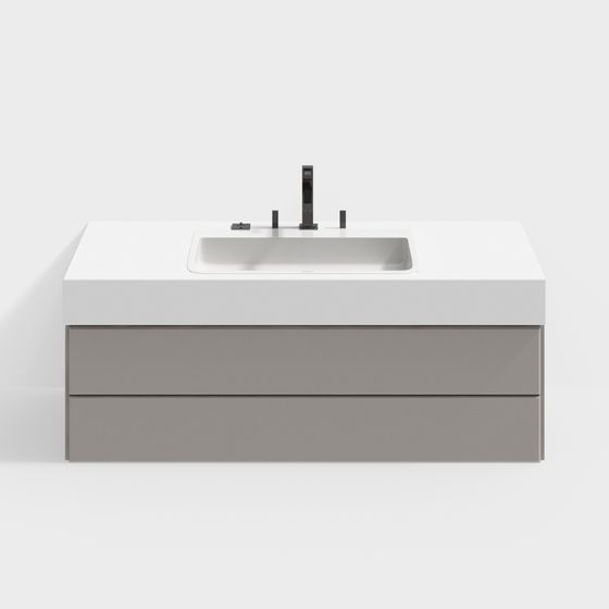 Urban Vanity 3D model - Modern Minimalist Design