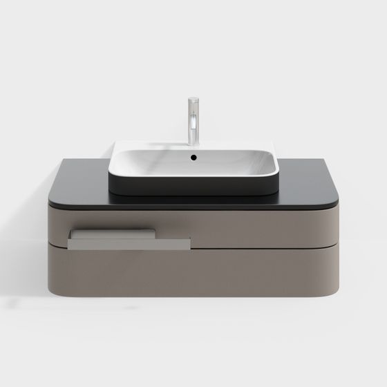 Elegant Sink 3D model for Contemporary Spaces