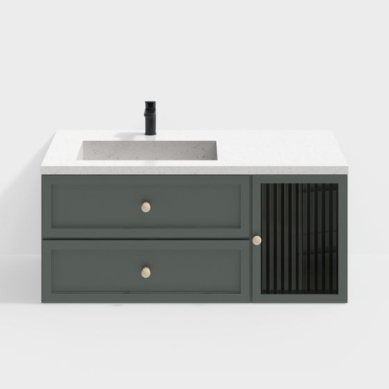 Contemporary Bathroom Vanity 3D model