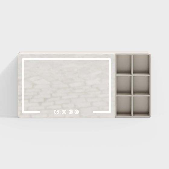 Elegant Marble Smart Mirror 3D model