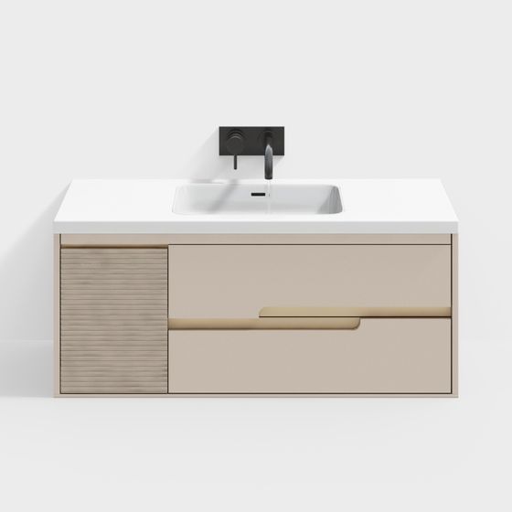 Minimalist Bathroom Vanity 3D model