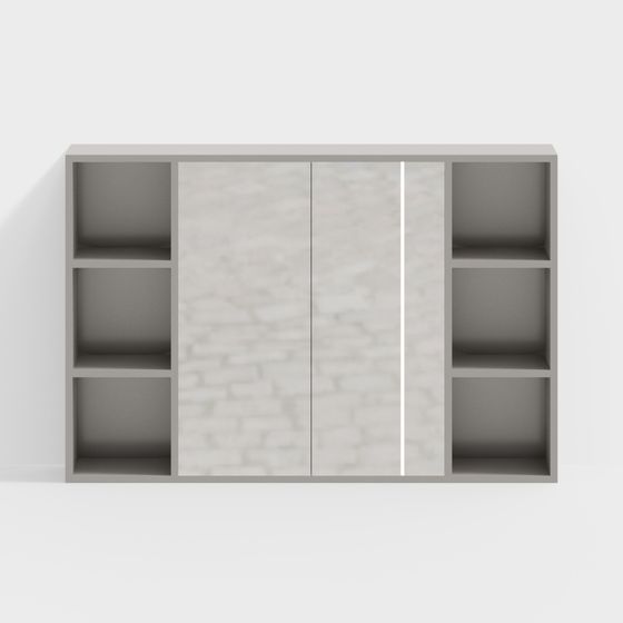 City Bookshelf 3D model for Modern Design