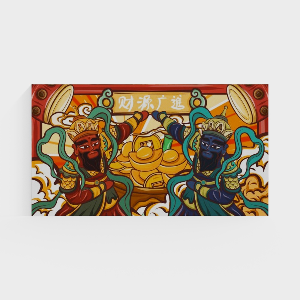 God of Wealth and Fortune 3D model