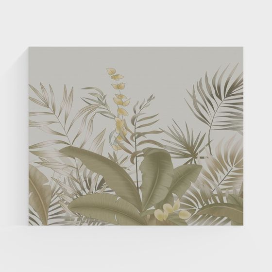 Tropical Paradise Wall Art 3D model