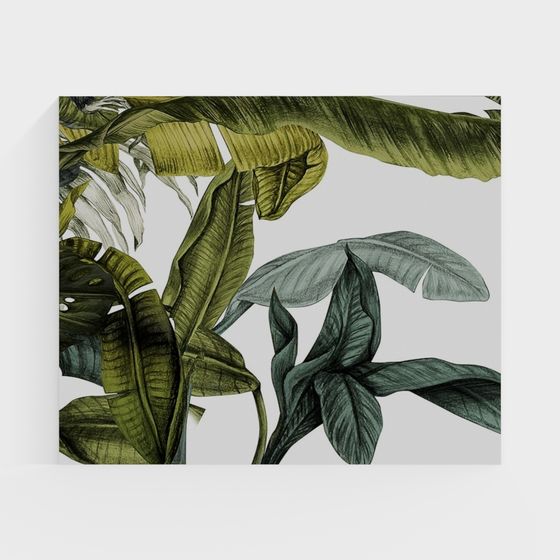 Peinture murale Nolan - Feuilles de plantes