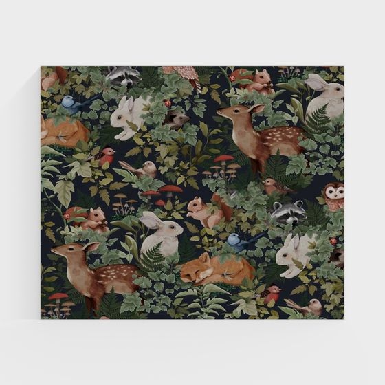 Dreamy Forest Low-Poly 3D Model