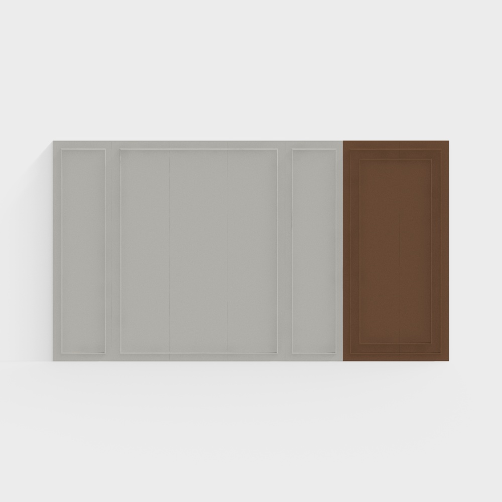 Modern times simple European jump color asymmetrical bedroom background wall panel