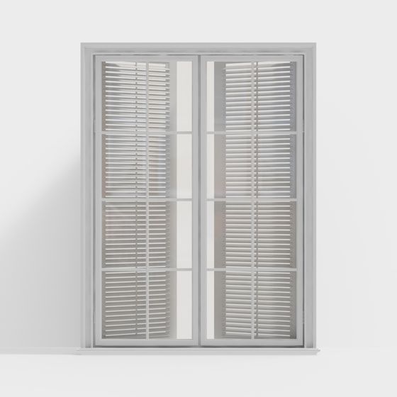 Shutter Sliding Door 3D model