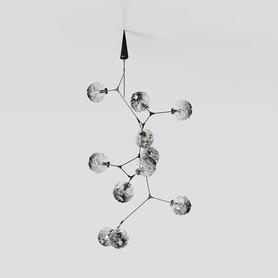 Futuristic Molecular Light 3D model