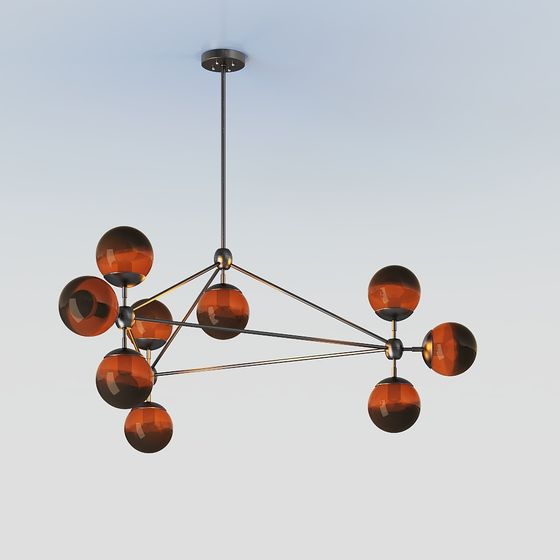 Sphere Harmony Pendant Light 3D model