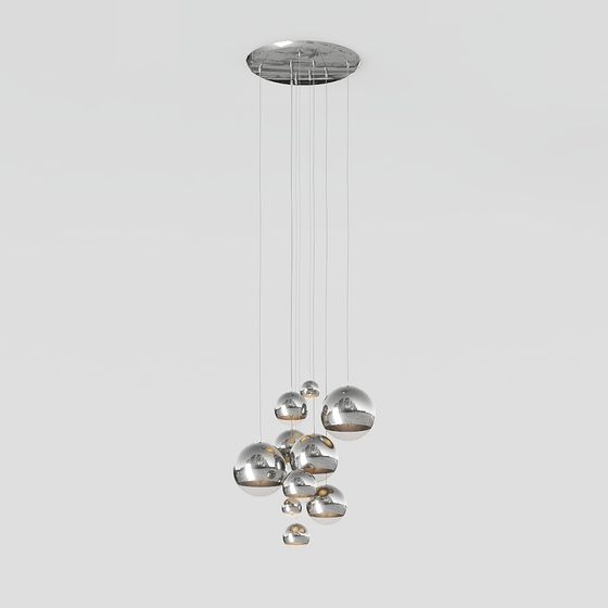 Stunning Low-Poly Pendant Light 3D model