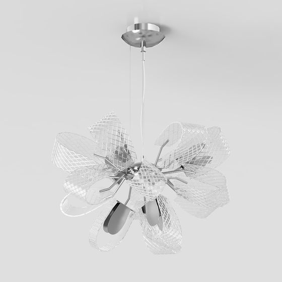 Crystal Bloom 3D model - Exquisite Chandelier
