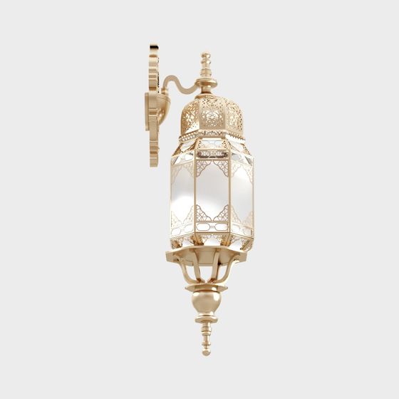 Exquisite Moroccan Wall Lamp 3D model