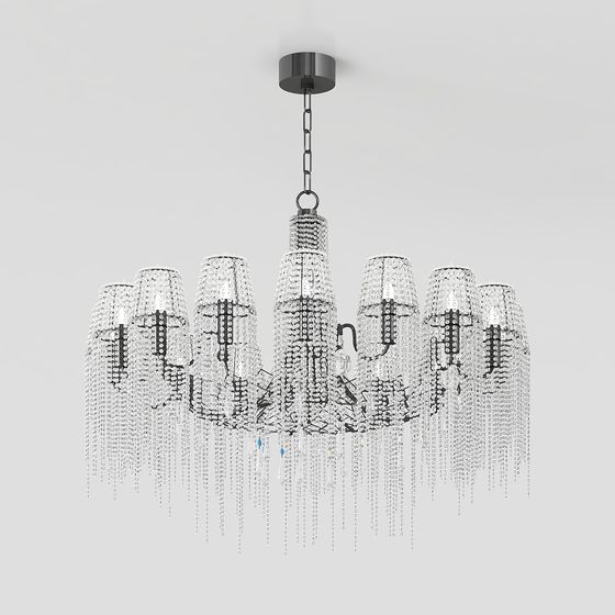 Exquisite Crystal Chandelier 3D model