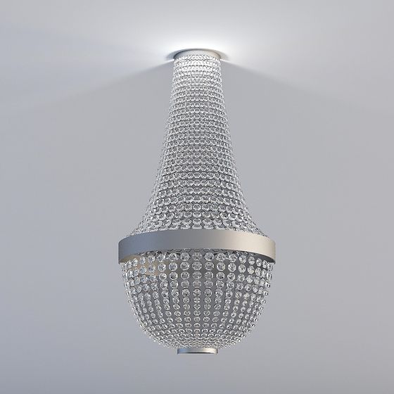 Beautiful Crystal Chandelier 3D model for Modern Interiors