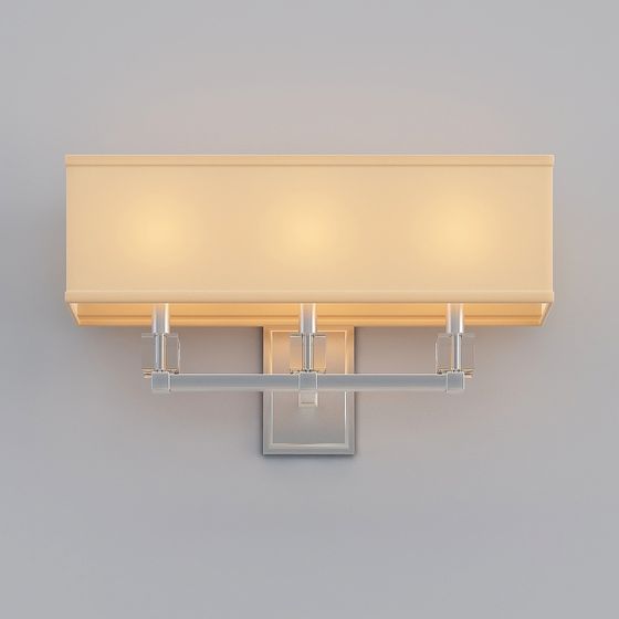 Low Poly Wall Light 3D model - Warm Atmosphere