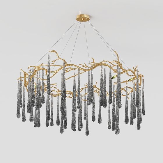 Crystal Forest Chandelier 3D model