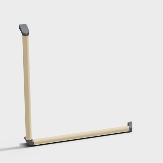 Elegant L-Type Handrail 3D model