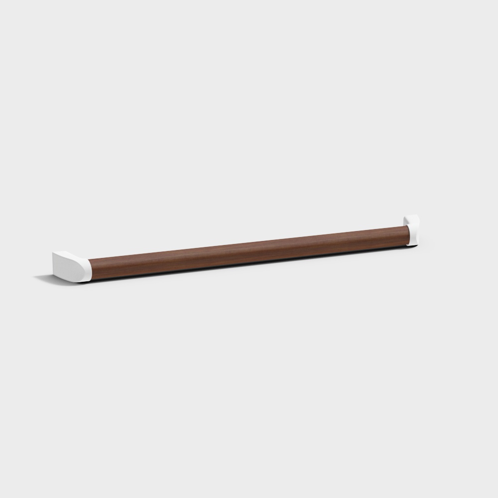 Lister wooden door - handrail - Type I - Birch MM color (hardware silver)