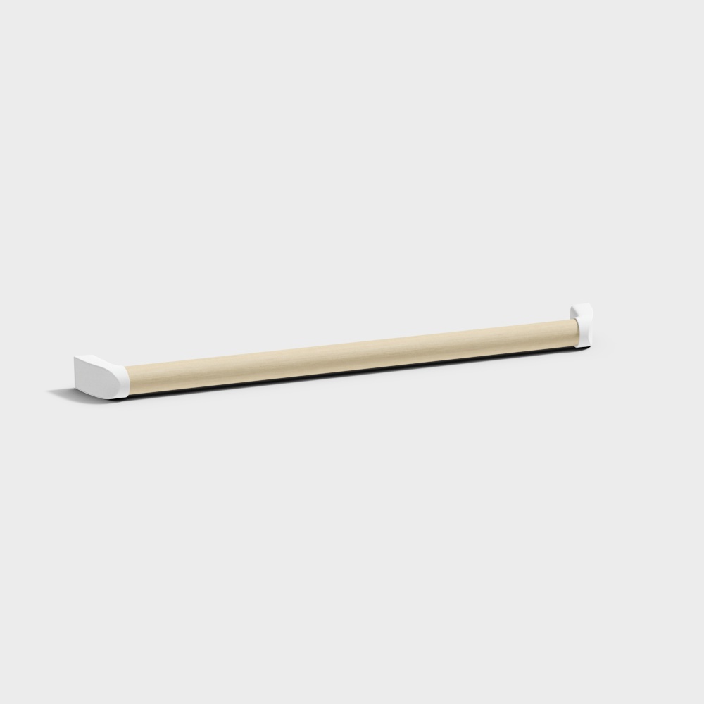 Lister wooden door - handrail - Type I - Birch LL color (hardware silver)